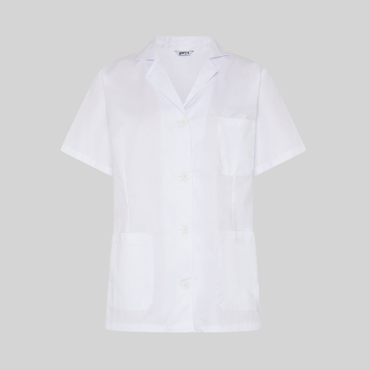 BATA MUJER CORTA BLANCA M/C - Gary's