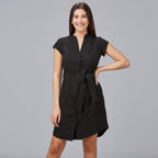 VESTIDO BOTON FORRADO VIVAZ X.LINEN - Gary's