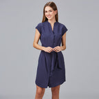 VESTIDO BOTON FORRADO VIVAZ X.LINEN - Gary's