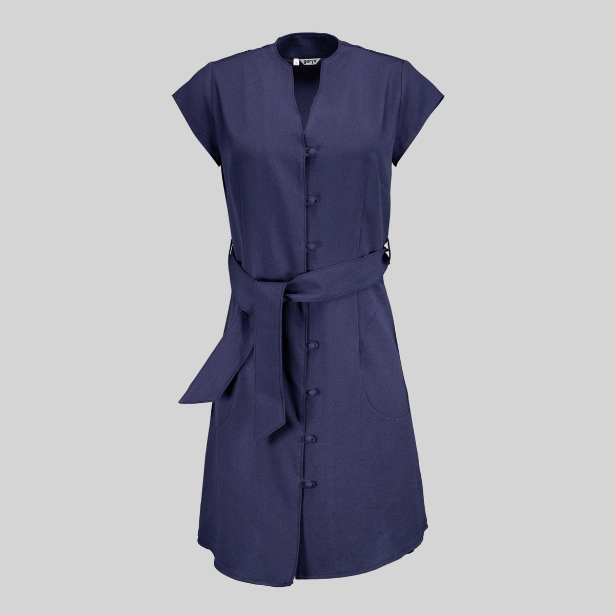 VESTIDO BOTON FORRADO VIVAZ X.LINEN - Gary's