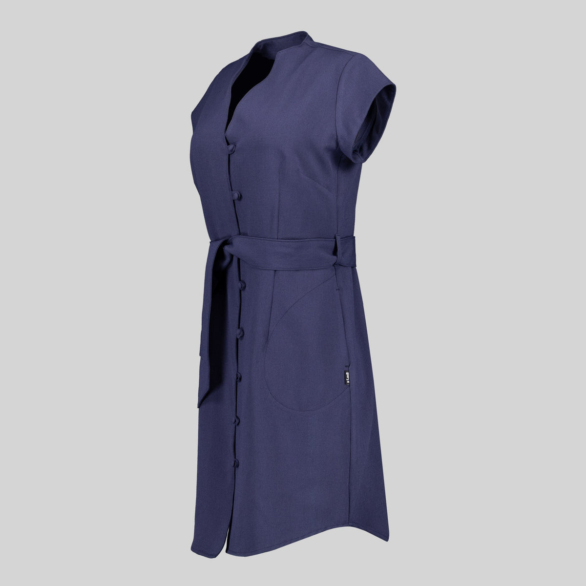 VESTIDO BOTON FORRADO VIVAZ X.LINEN - Gary's