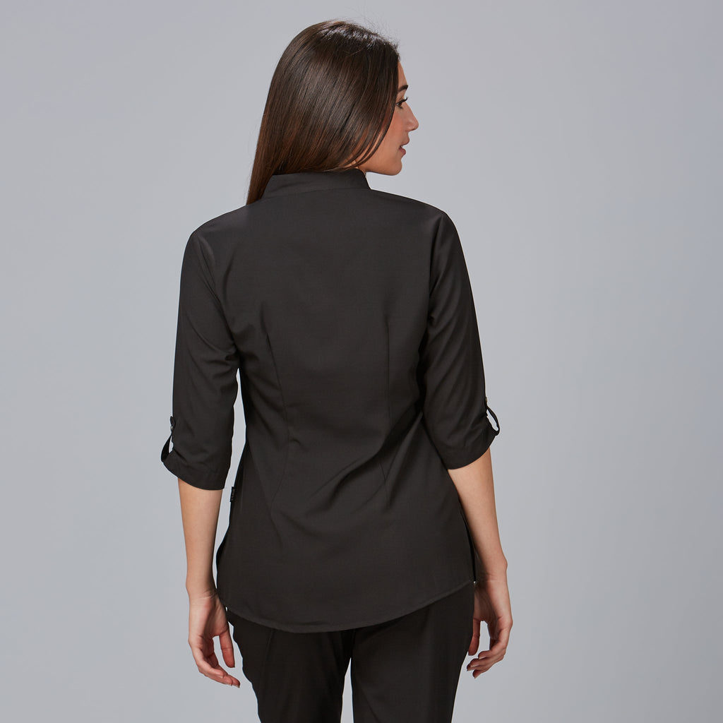 BLUSA MUJER CUELLO MAO VINCA - Gary's