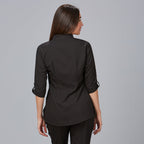 BLUSA MUJER CUELLO MAO VINCA - Gary's