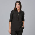 BLUSA MUJER CUELLO MAO VINCA - Gary's