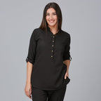 BLUSA MUJER CUELLO MAO VINCA - Gary's
