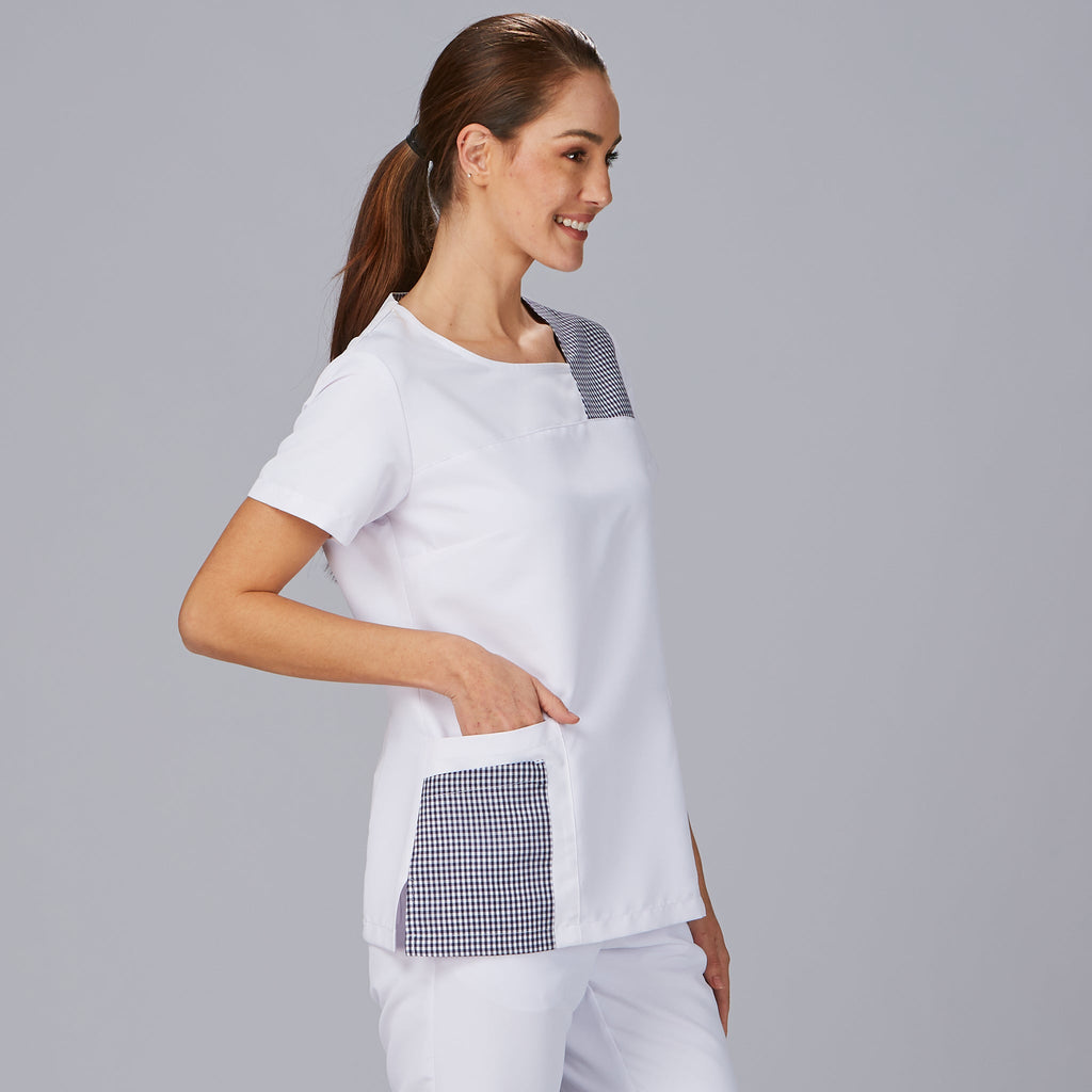 BLUSA MUJER CERRADA COMBI NAVAS - Gary's