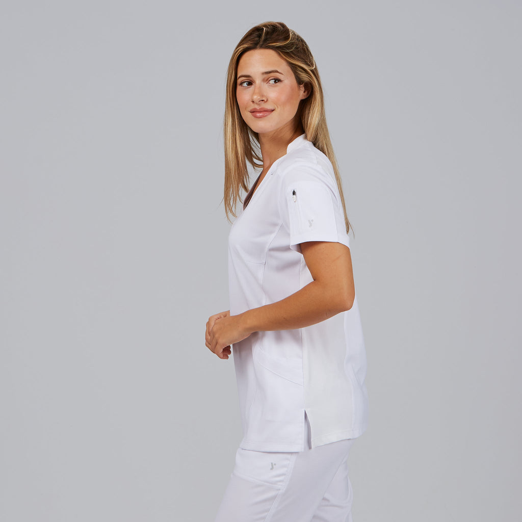 BLUSA MUJER CUELLO CANALE M/C NANCY - Gary's