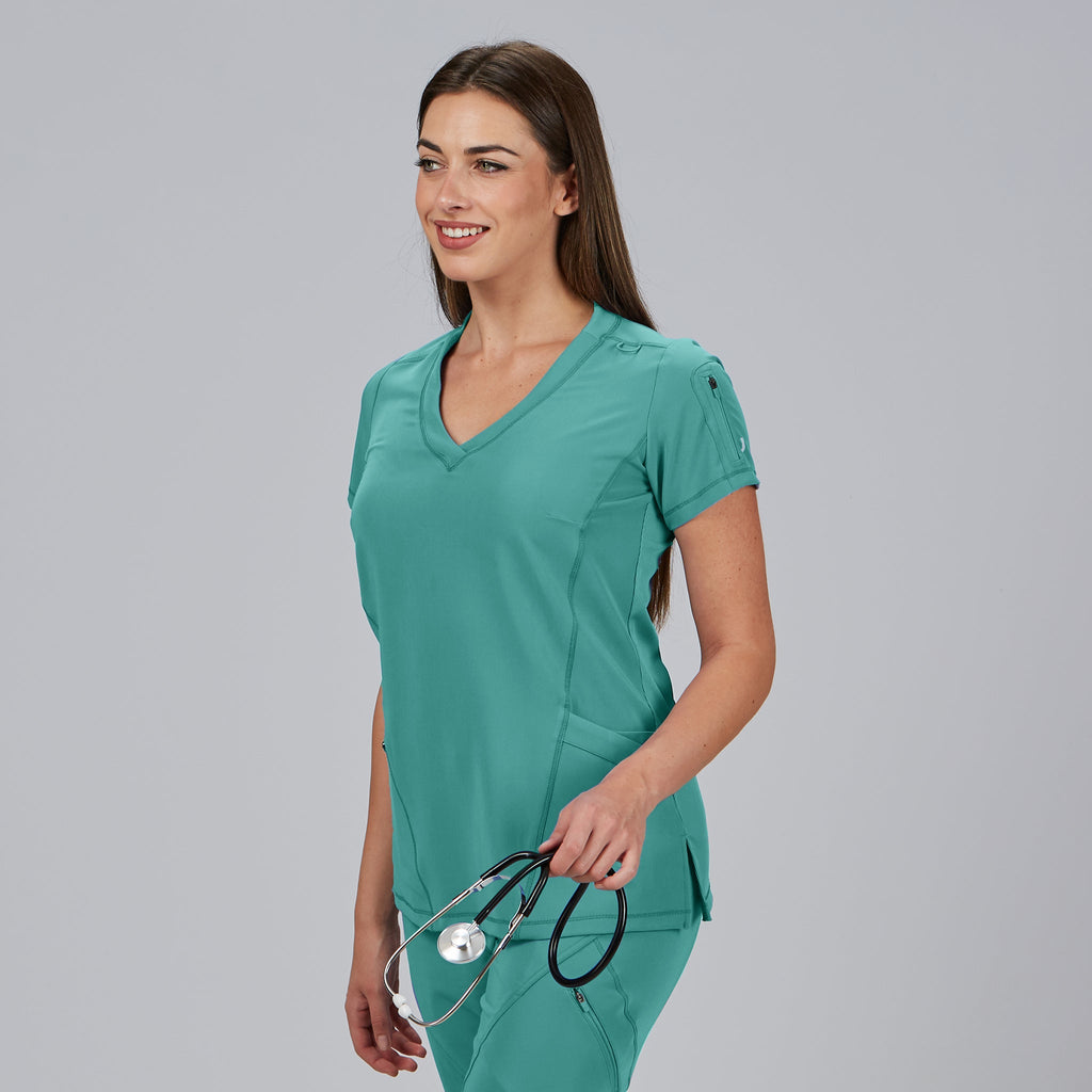 BLUSA MUJER CUELLO CANALE M/C NANCY - Gary's