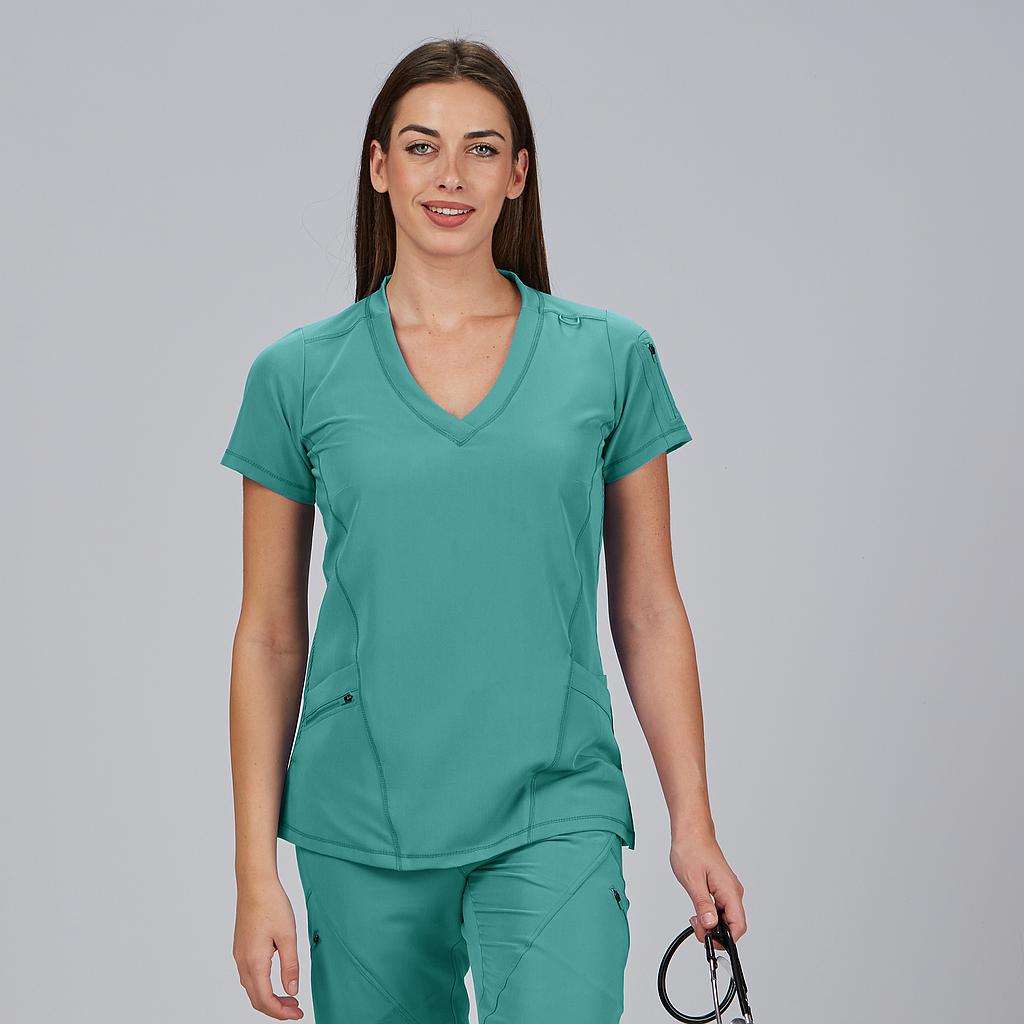 BLUSA MUJER CUELLO CANALE M/C NANCY - Gary's