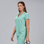 BLUSA MUJER CUELLO CANALE M/C NANCY - Gary's