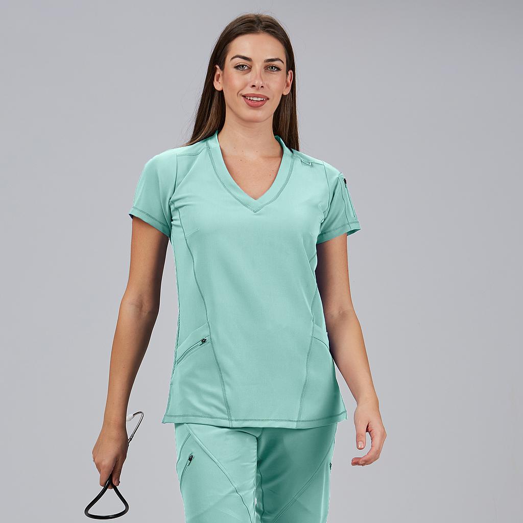 BLUSA MUJER CUELLO CANALE M/C NANCY - Gary's
