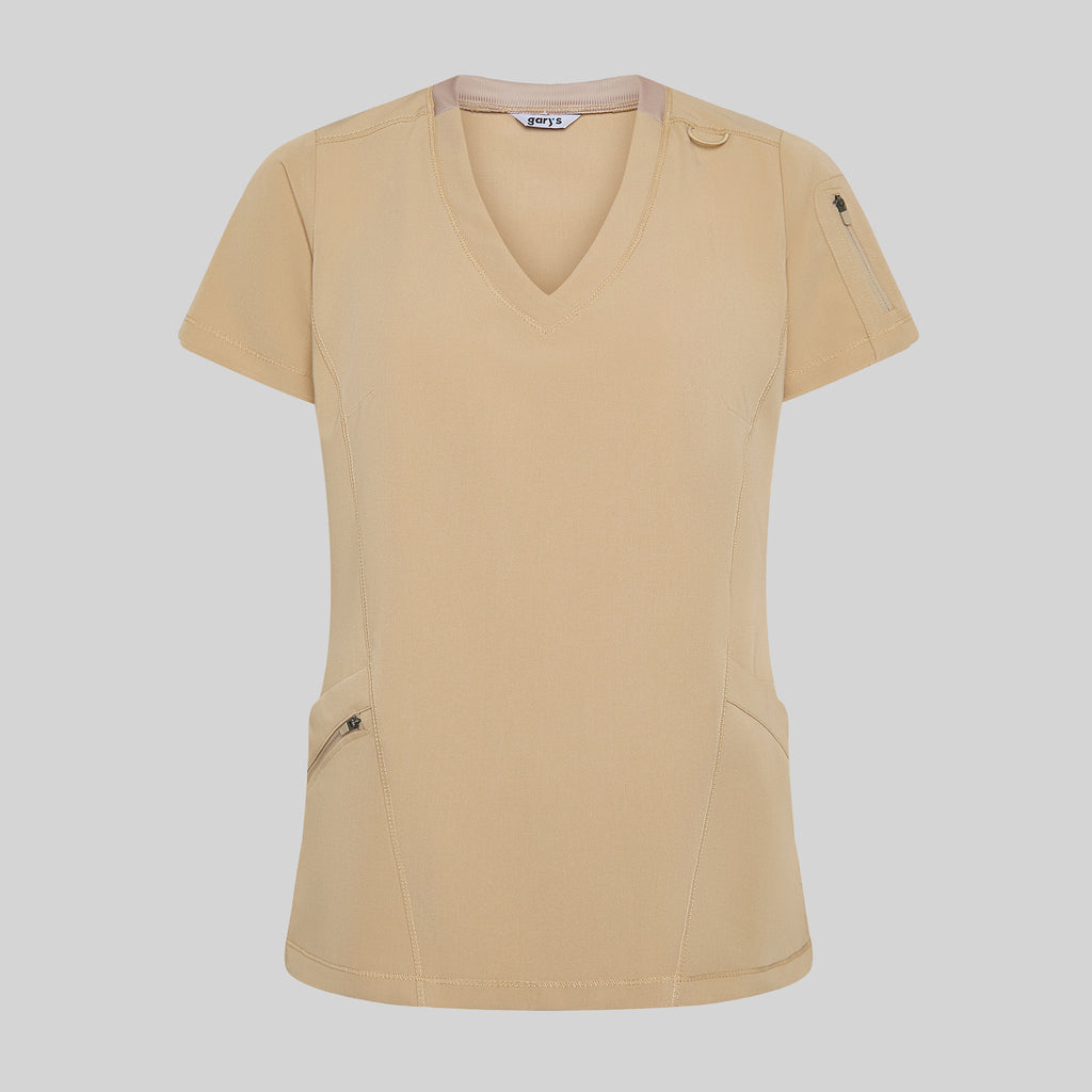 BLUSA MUJER CUELLO CANALE M/C NANCY - Gary's