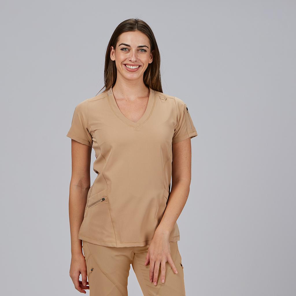 BLUSA MUJER CUELLO CANALE M/C NANCY - Gary's