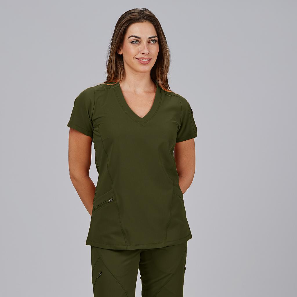 BLUSA MUJER CUELLO CANALE M/C NANCY - Gary's