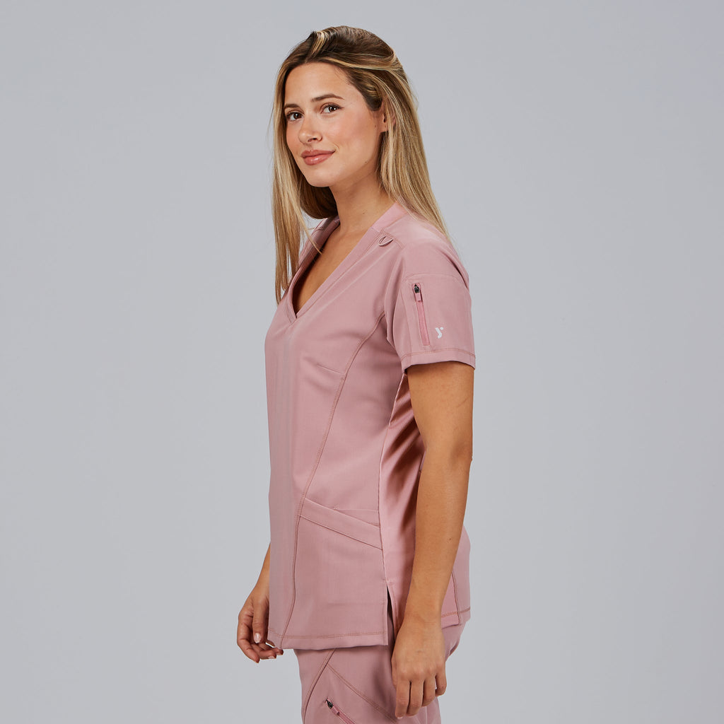 BLUSA MUJER CUELLO CANALE M/C NANCY - Gary's