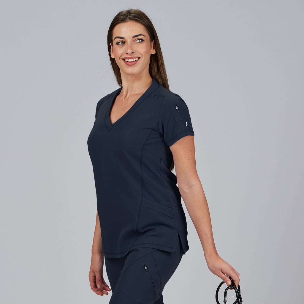 BLUSA MUJER CUELLO CANALE M/C NANCY - Gary's