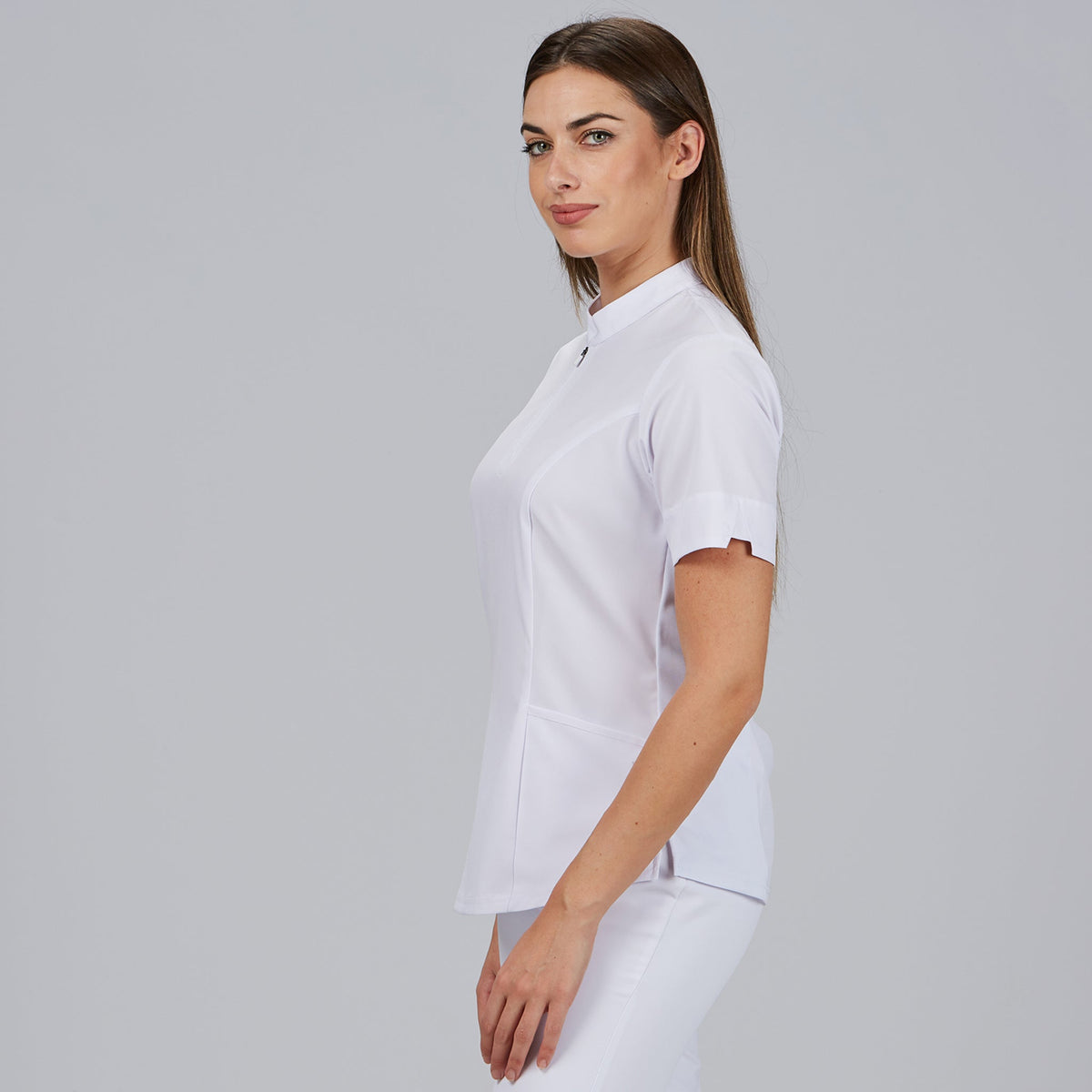 BLUSA MUJER CREMALLERA ESCOTE M/C MARA - Gary's