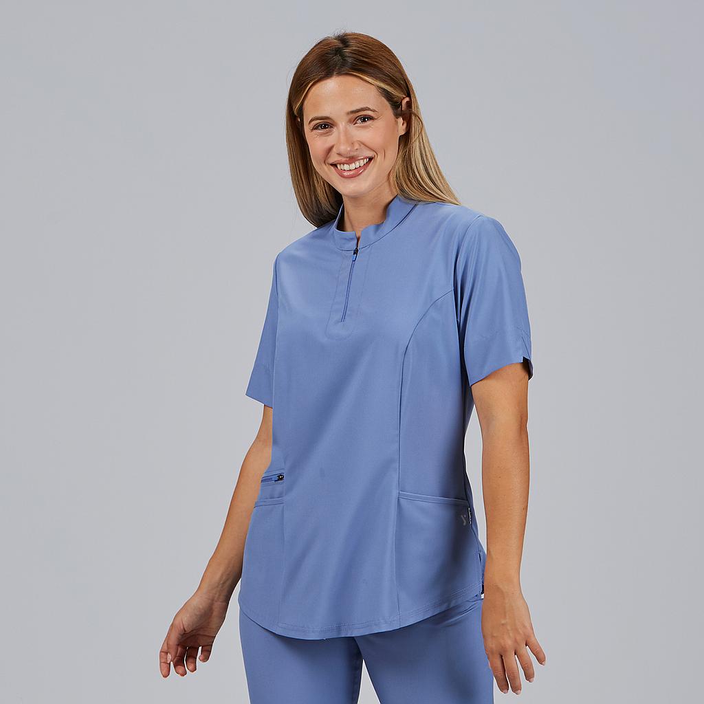 BLUSA MUJER CREMALLERA ESCOTE M/C MARA - Gary's