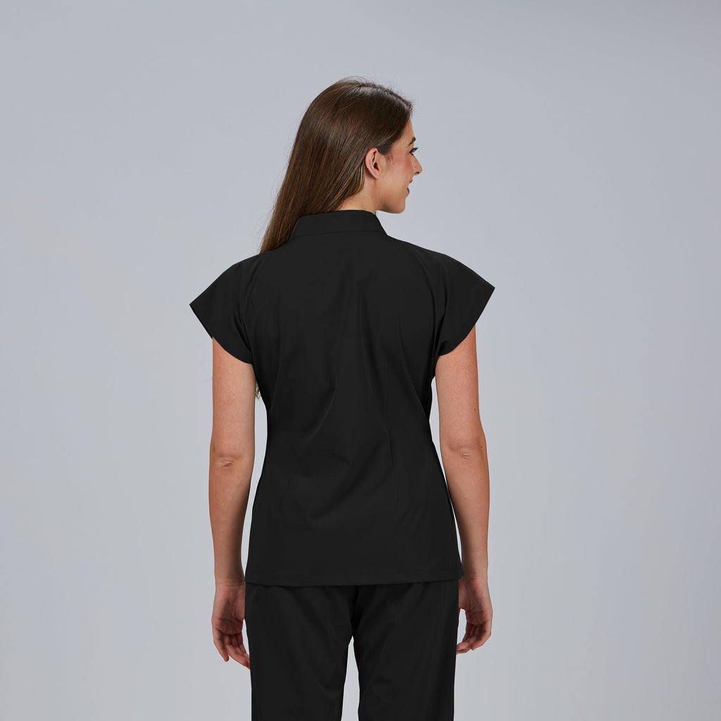 BLUSA MUJER ABIERTA CREMALLERA M/C MUSA - Gary's