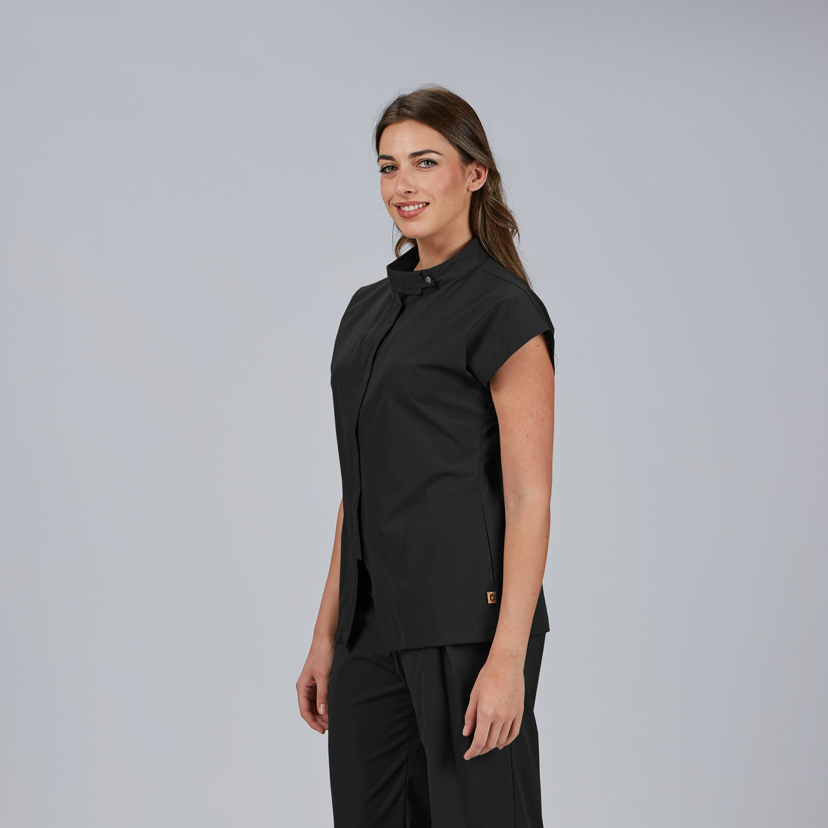 BLUSA MUJER ABIERTA CREMALLERA M/C MUSA - Gary's