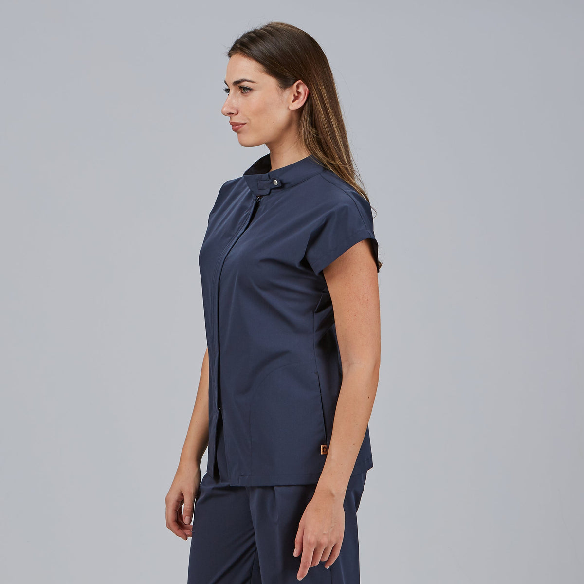BLUSA MUJER ABIERTA CREMALLERA M/C MUSA - Gary's