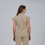 BLUSA MUJER ABIERTA CREMALLERA M/C MUSA - Gary's