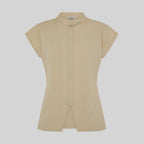 BLUSA MUJER ABIERTA CREMALLERA M/C MUSA - Gary's