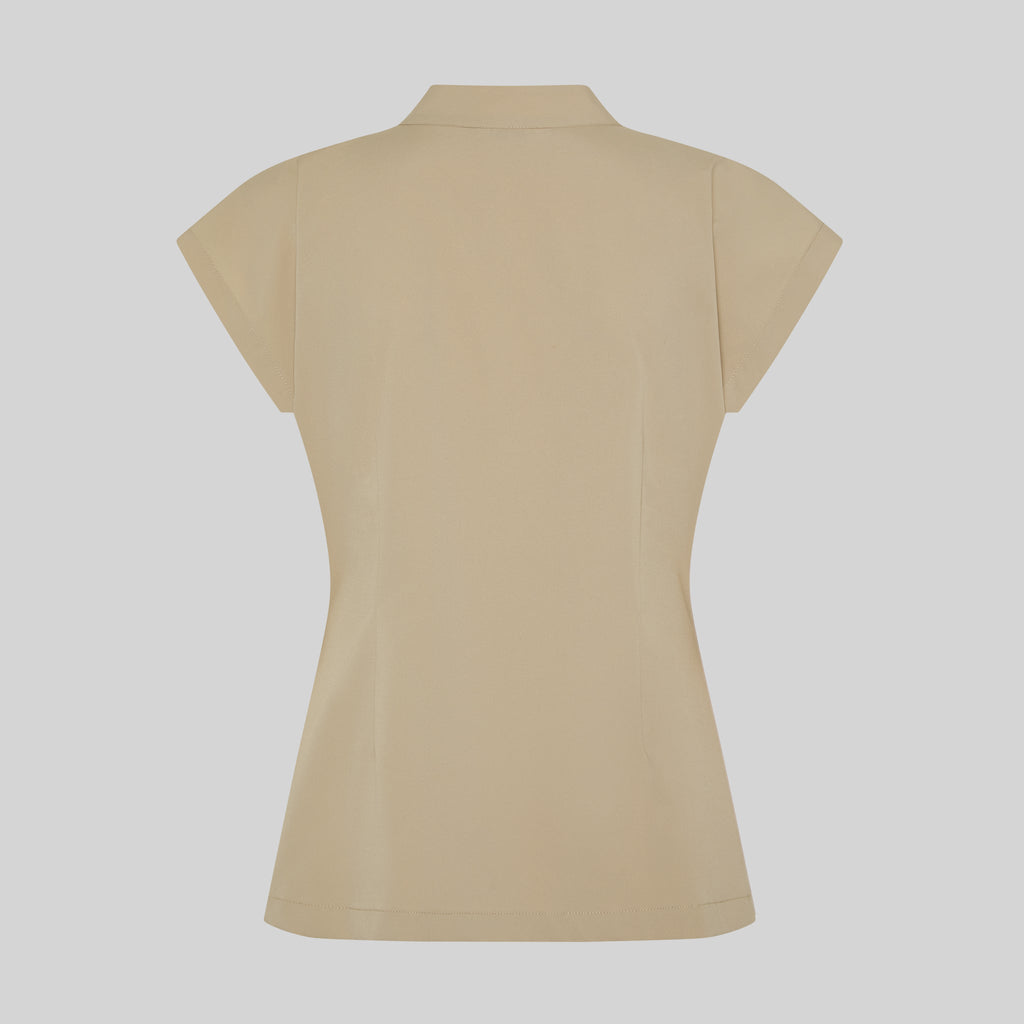 BLUSA MUJER ABIERTA CREMALLERA M/C MUSA - Gary's