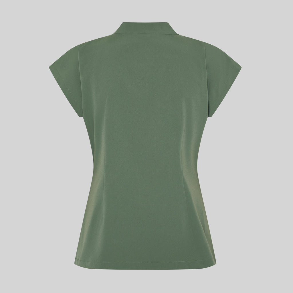 BLUSA MUJER ABIERTA CREMALLERA M/C MUSA - Gary's
