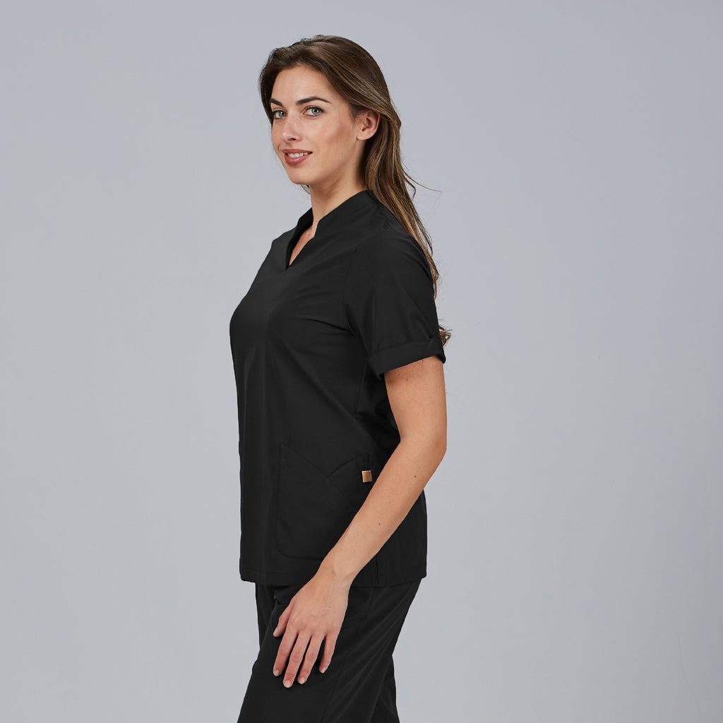 BLUSA MUJER CERRADA BOLSILLOS M/C MAY - Gary's