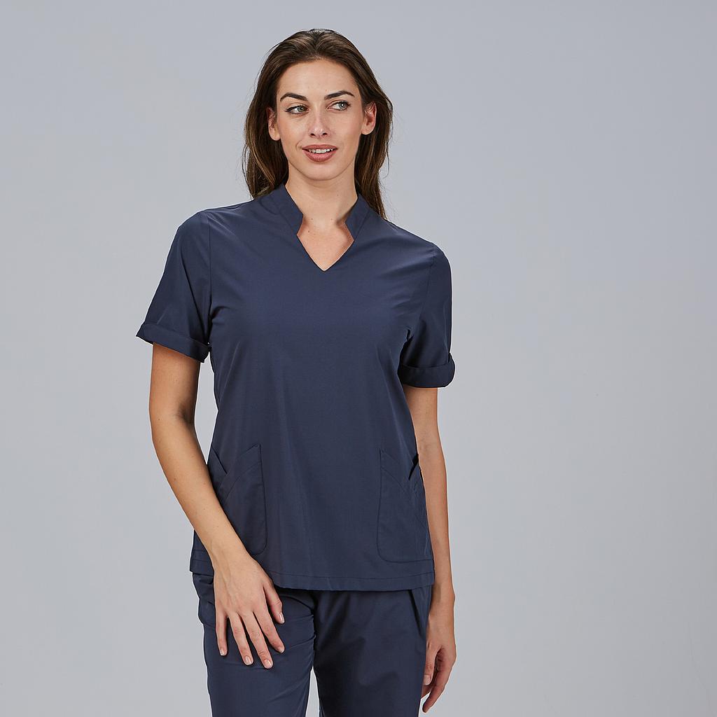 BLUSA MUJER CERRADA BOLSILLOS M/C MAY - Gary's