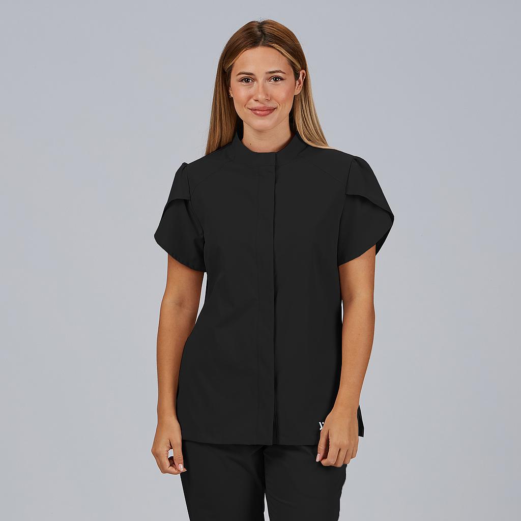 BLUSA MUJER BOTON OCULTO M/C LINA - Gary's