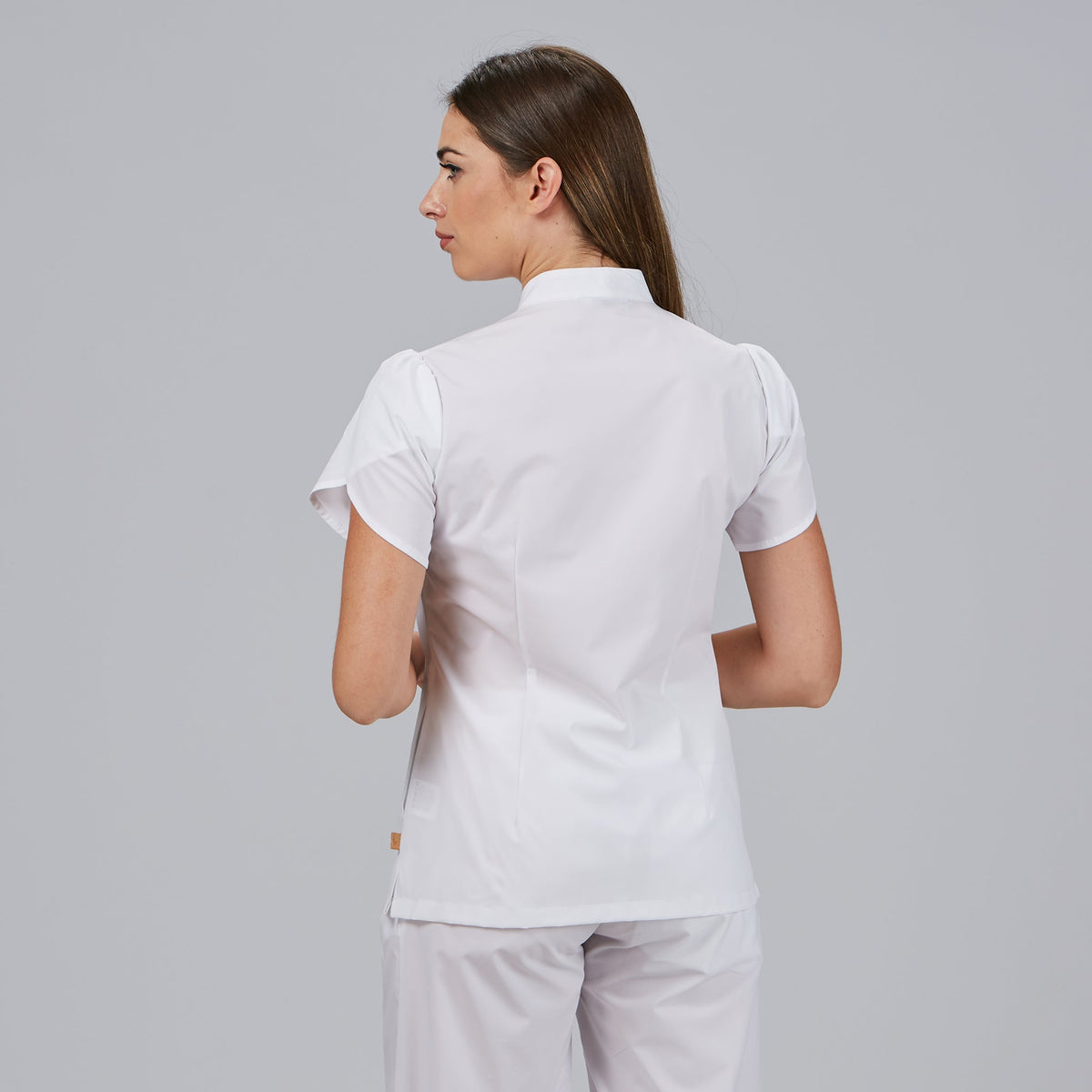 BLUSA MUJER BOTON OCULTO M/C LINA - Gary's