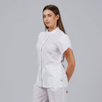 BLUSA MUJER BOTON OCULTO M/C LINA - Gary's