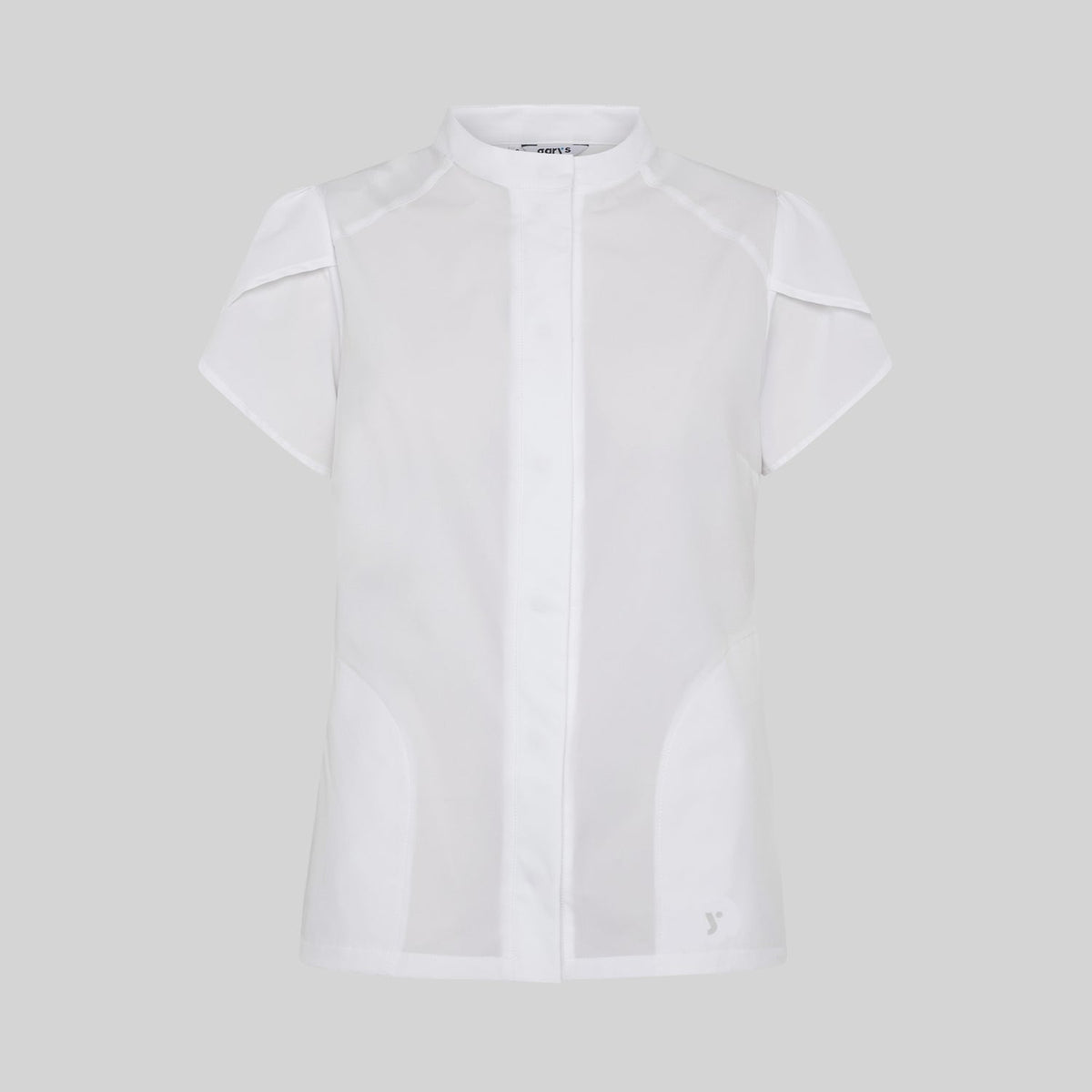 BLUSA MUJER BOTON OCULTO M/C LINA - Gary's