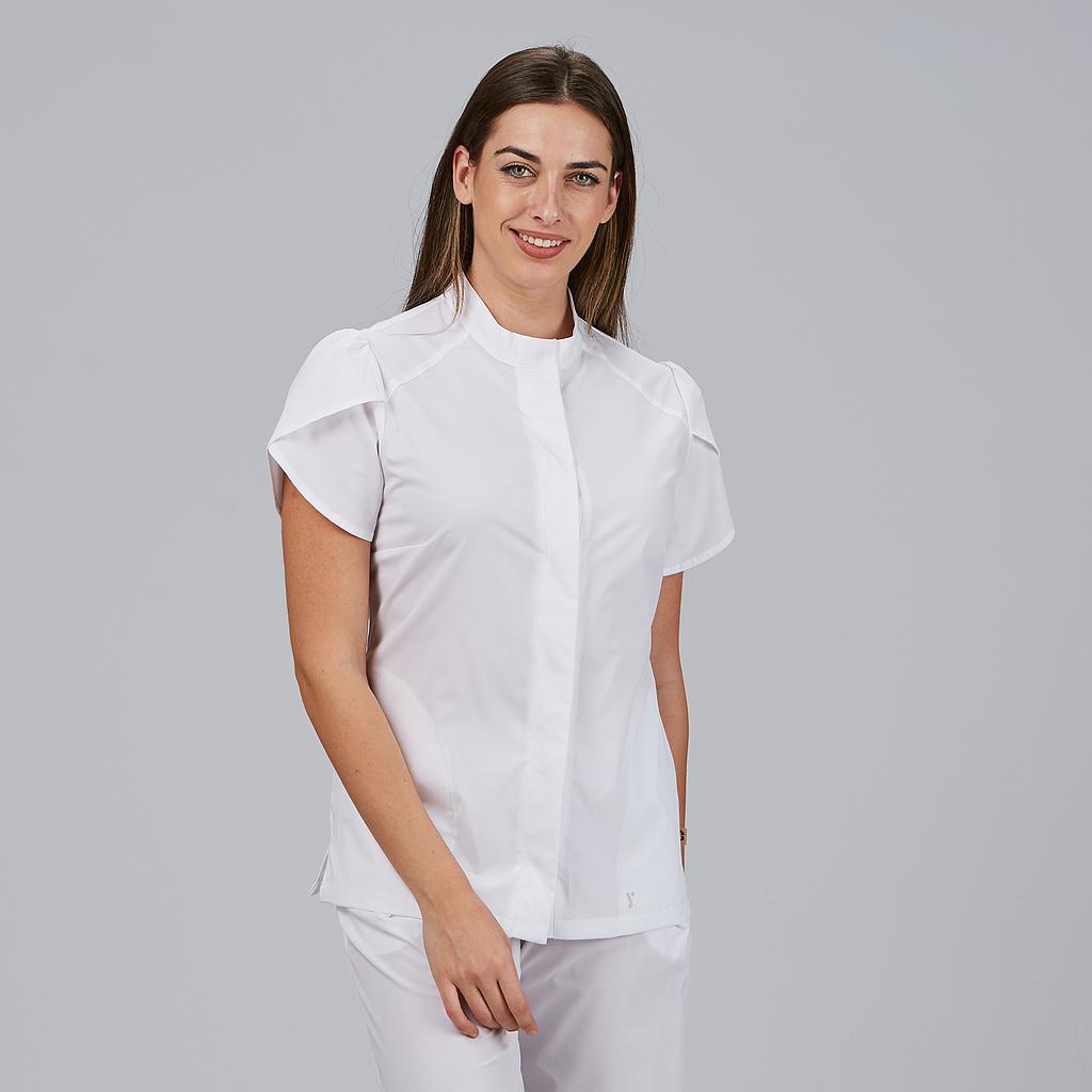 BLUSA MUJER BOTON OCULTO M/C LINA - Gary's