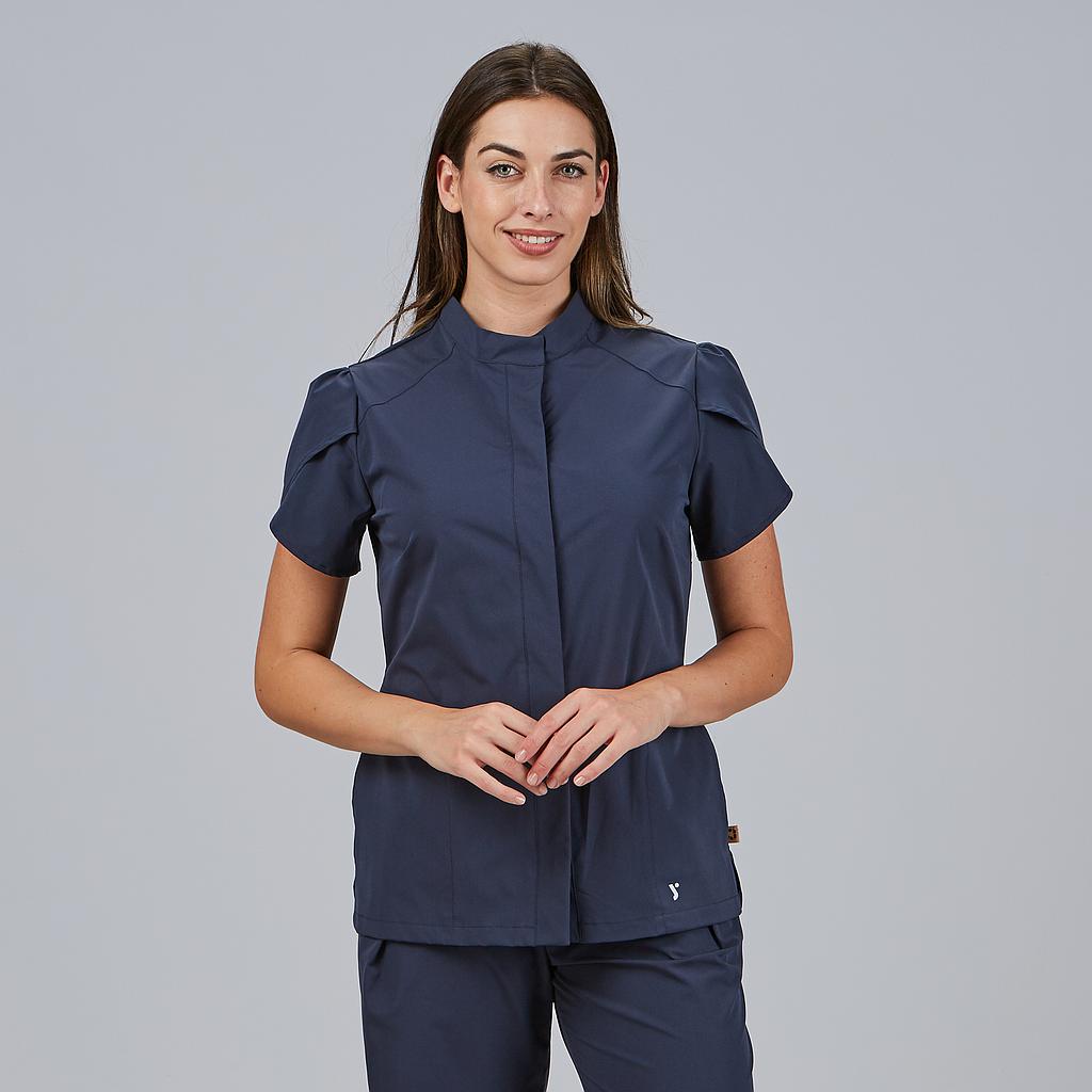 BLUSA MUJER BOTON OCULTO M/C LINA - Gary's