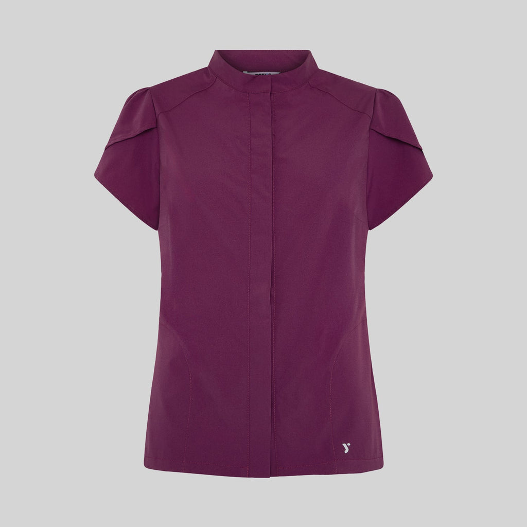 BLUSA MUJER BOTON OCULTO M/C LINA - Gary's