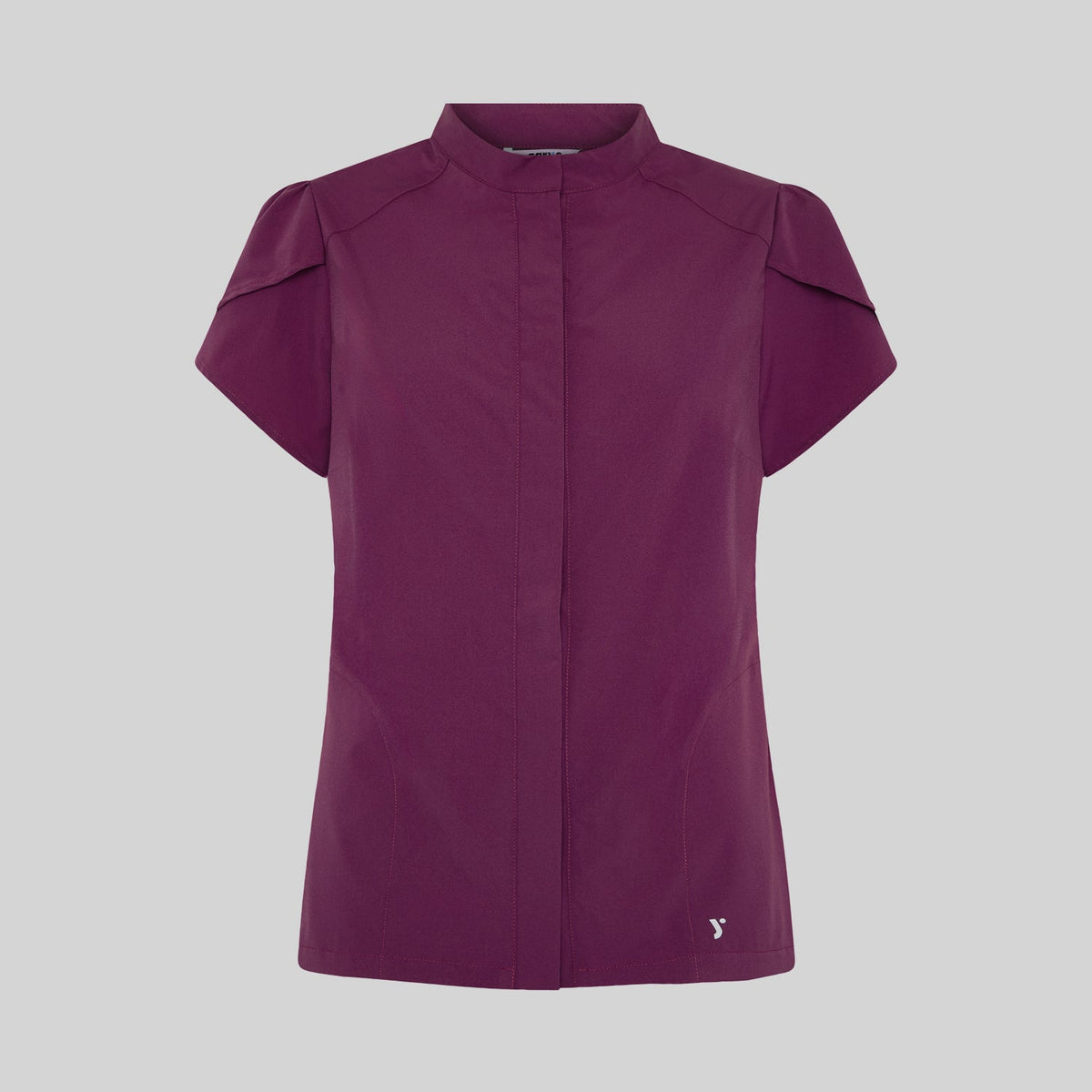 BLUSA MUJER BOTON OCULTO M/C LINA - Gary's