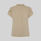 BLUSA MUJER BOTON OCULTO M/C LINA - Gary's