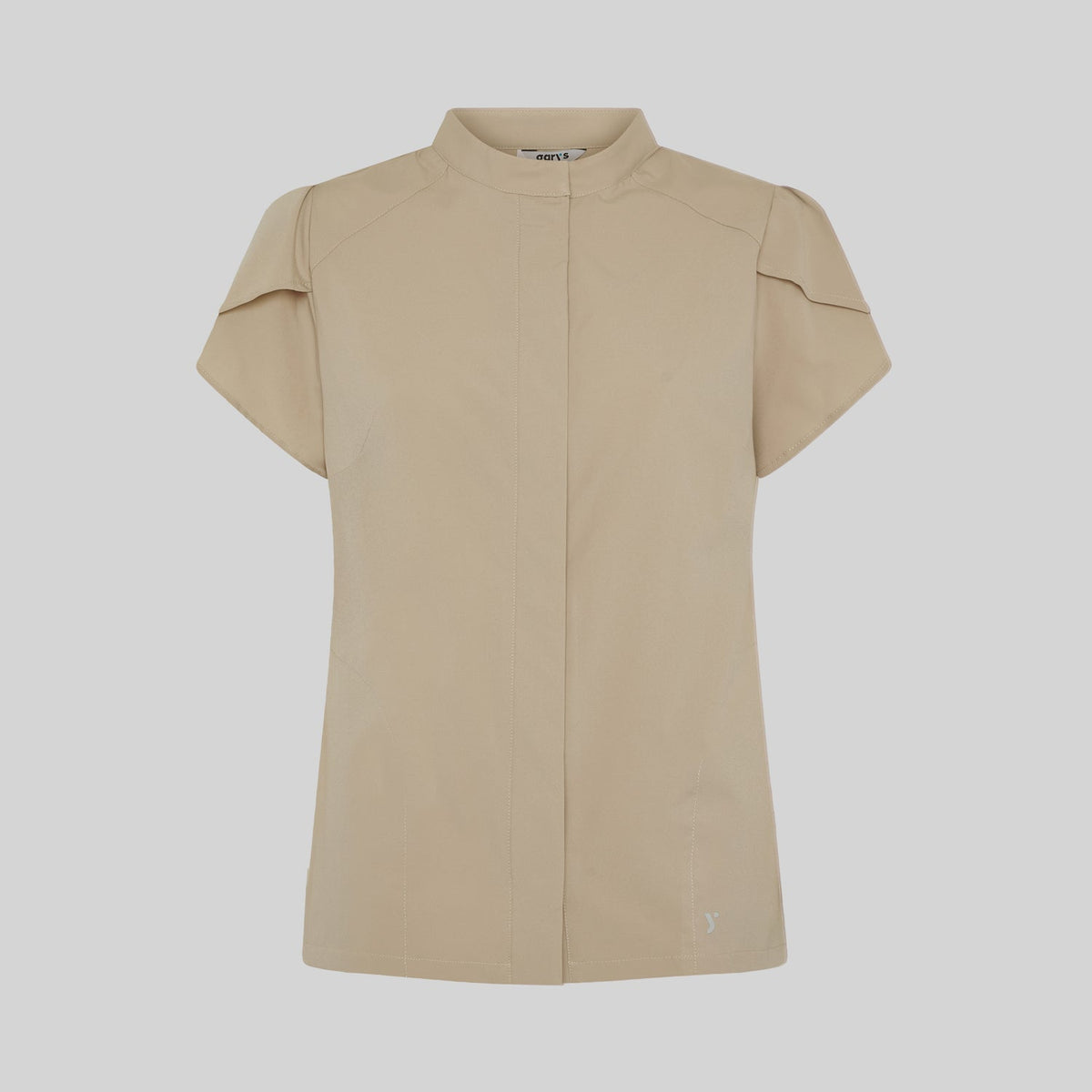 BLUSA MUJER BOTON OCULTO M/C LINA - Gary's