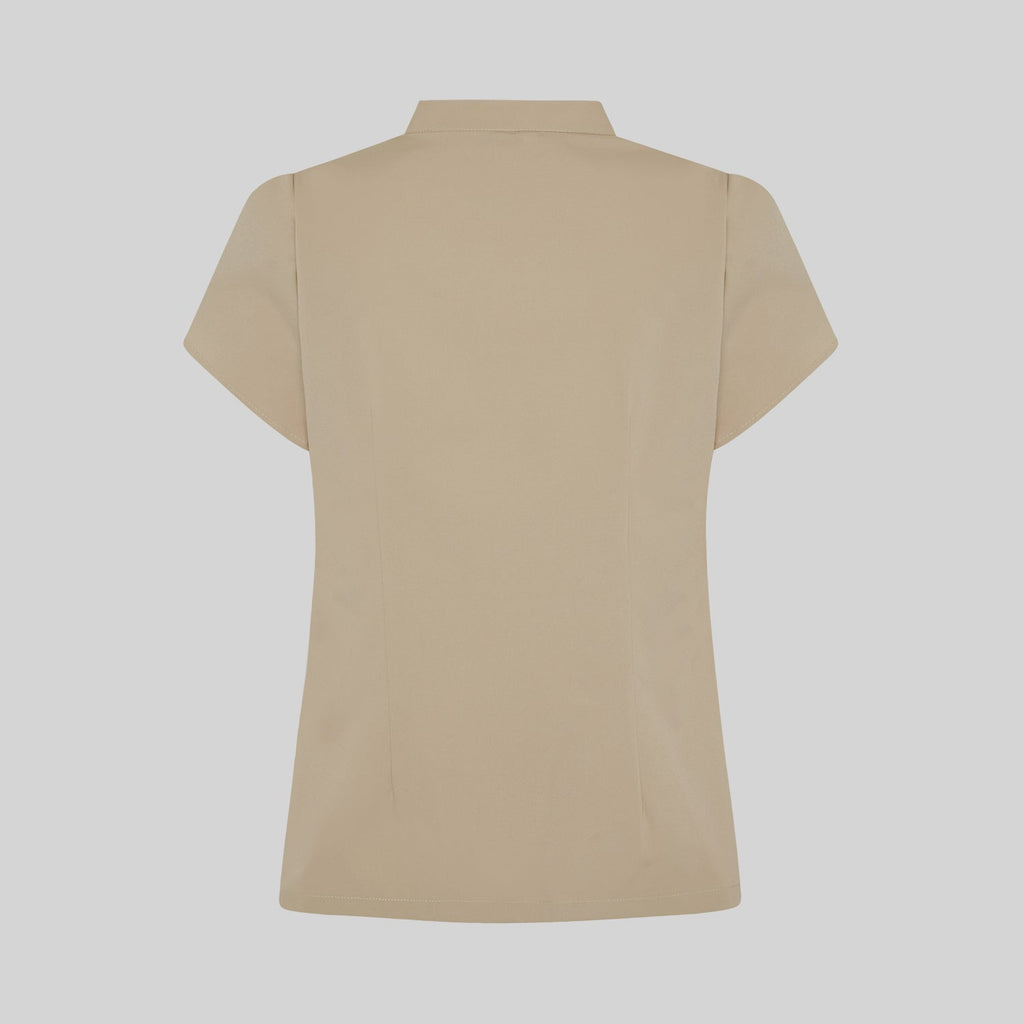BLUSA MUJER BOTON OCULTO M/C LINA - Gary's