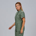 BLUSA MUJER BOTON OCULTO M/C LINA - Gary's