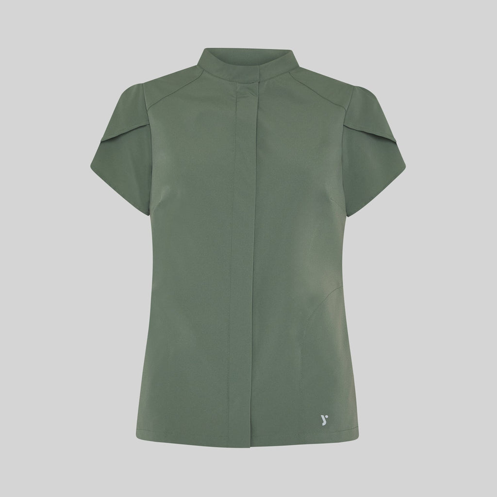 BLUSA MUJER BOTON OCULTO M/C LINA - Gary's