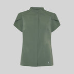 BLUSA MUJER BOTON OCULTO M/C LINA - Gary's