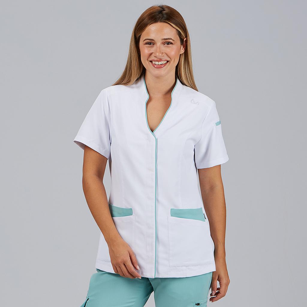 BLUSA MUJER ABIERTA CUELLO MAO M/C YLENA - Gary's