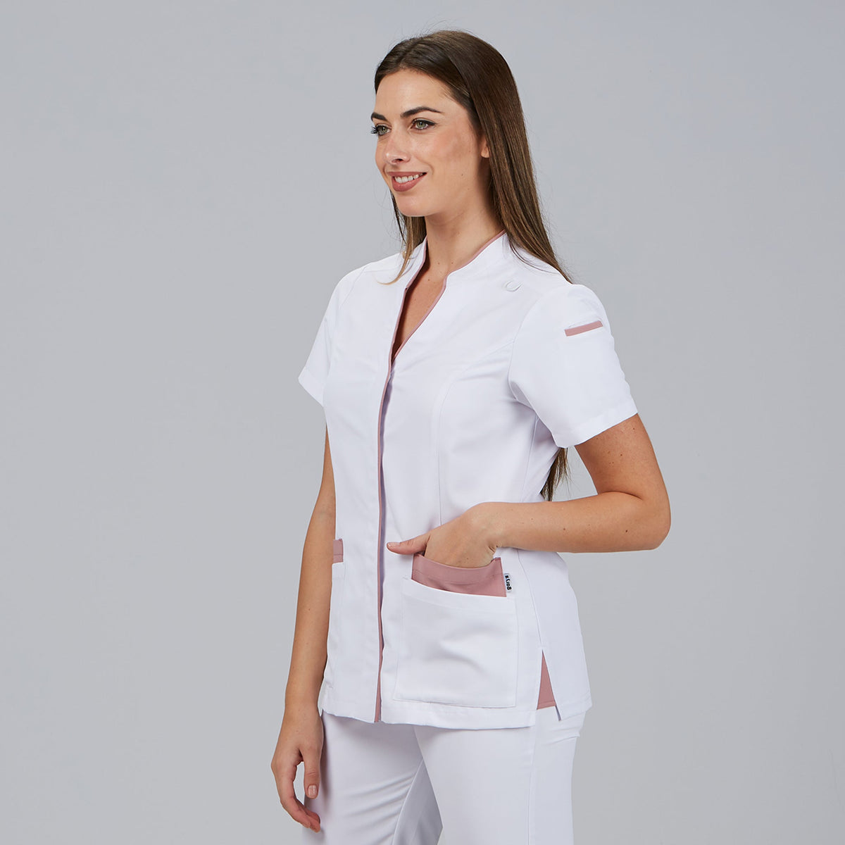 BLUSA MUJER ABIERTA CUELLO MAO M/C YLENA - Gary's