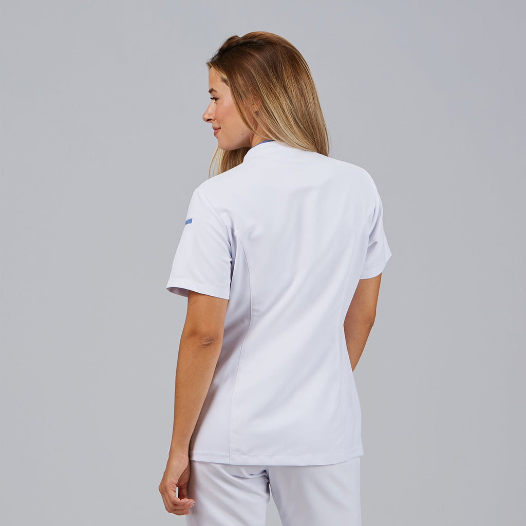 BLUSA MUJER ABIERTA CUELLO MAO M/C YLENA - Gary's