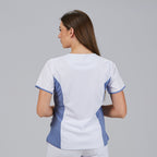 BLUSA MUJER ESCOTE PICO COMBINADA M/C CLEO - Gary's
