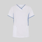 BLUSA MUJER ESCOTE PICO COMBINADA M/C CLEO - Gary's